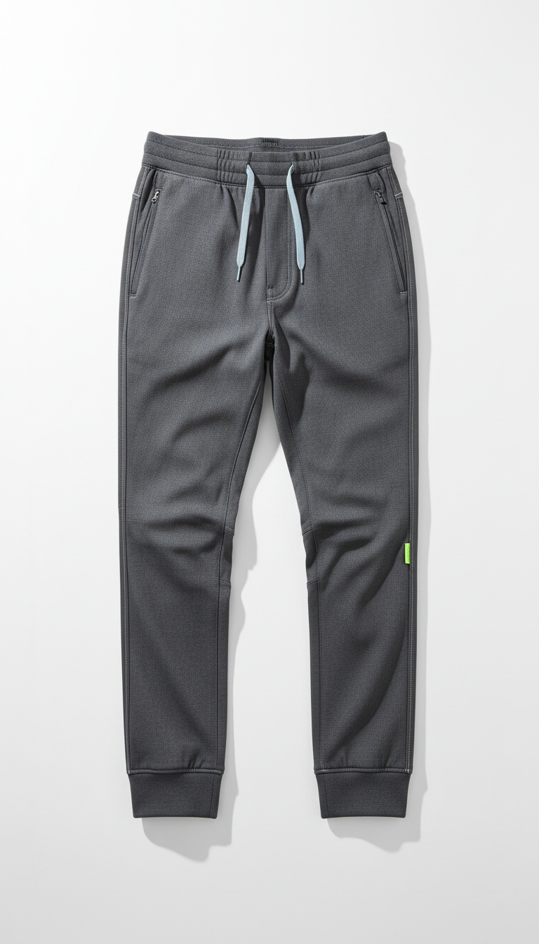 Tailored Jogger Pants With Tapered Leg