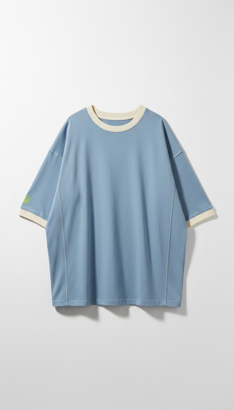 Oversized Cotton Shirt With Drop Shoulders